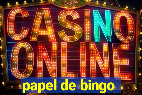 papel de bingo